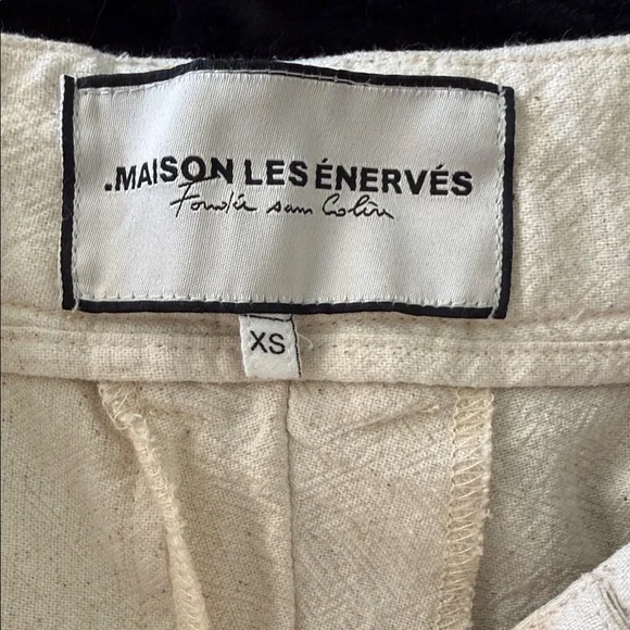 Women's Cream Straight Leg Pants - Picture 8 of 8